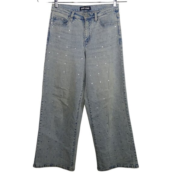 DKNY Light Blue Flare & Wide Leg Jeans - Picture 1 of 8